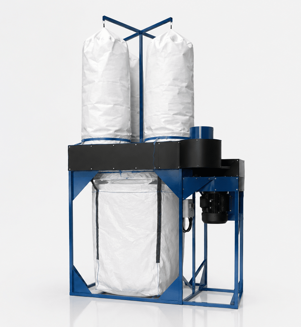 Chip and dust extraction systems. - IR CNC